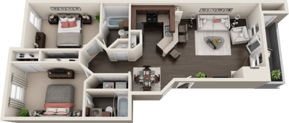 Floor Plan  3D floor plan of B2
