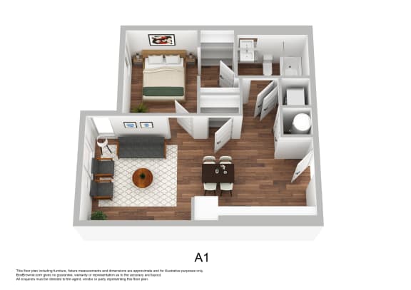 Floor Plan  the at1 floor plan of studio apartment at the ativa residences