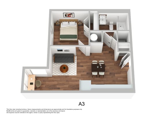 Floor Plan  a3 floor plan  the gallery at city center apartments  460 sq ft