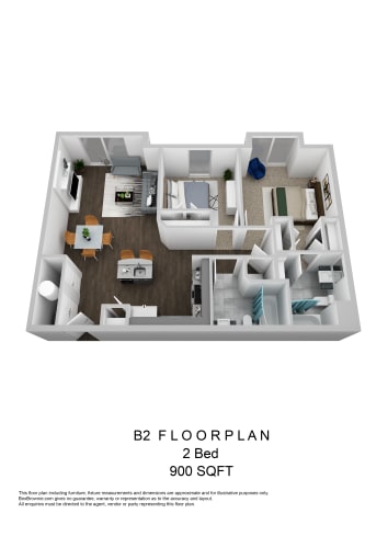 Floor Plan  bedroom floor plan | luxury apartments in towson md | the southerly
