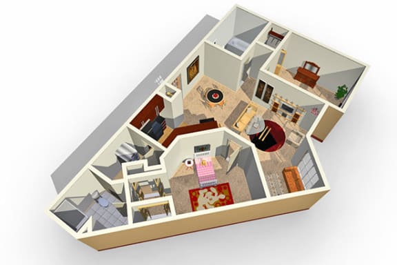 Floor Plan  a floor plan of an apartment