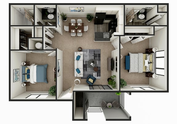 Floor Plan  a floor plan of the crossings at carlsbad apartments