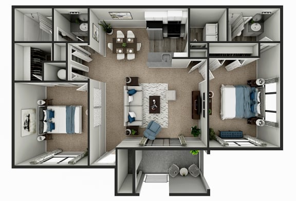 Floor Plan  a floor plan of the crossings at carlsbad apartments