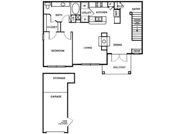 Floor Plan  a floor plan of a house with a bedroom and a living room