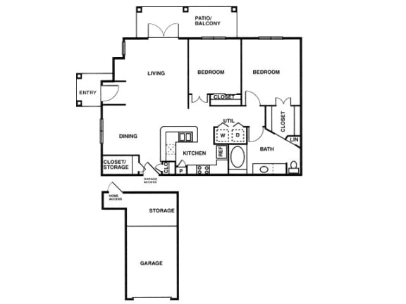 Floor Plan  a floor plan of a home with a mix of bedrooms and baths