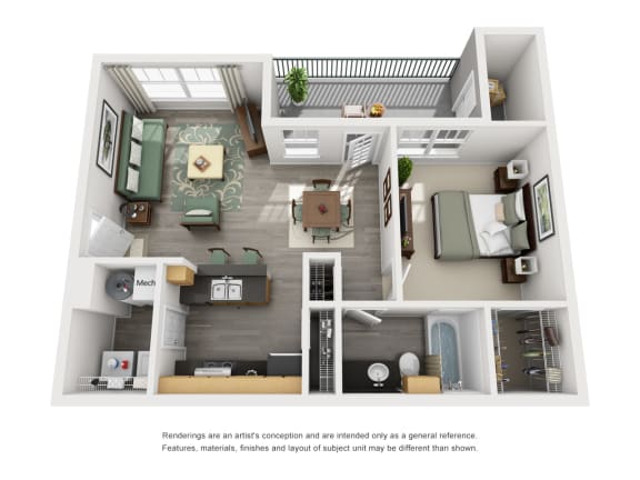 Floor Plan  a 1 bedroom floor plan  950 sq ft