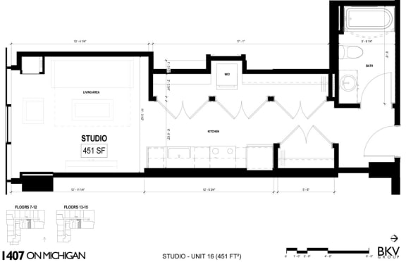 Floor Plan  a floor plan of a house with a bedroom and a living room