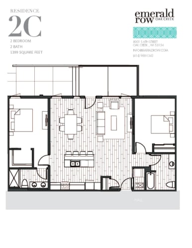Floor Plan  the floor plan of the condo