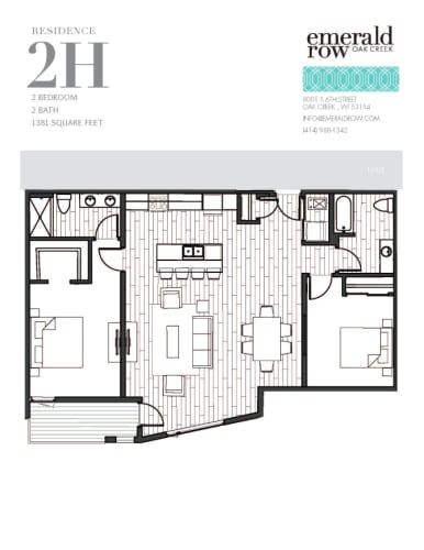 Floor Plan  the floor plan of the condo