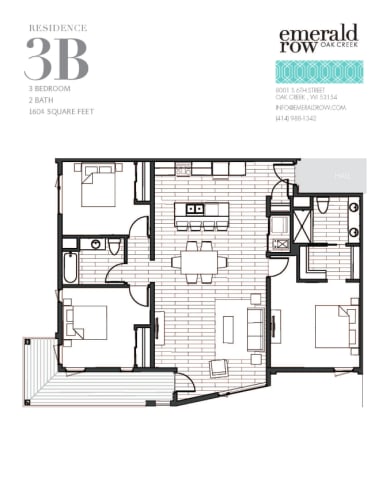 Floor Plan  floor plan of the third level of the apartment