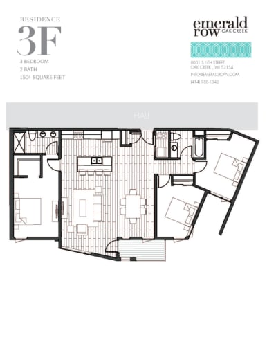 Floor Plan  a floor plan of a bedroom apartment