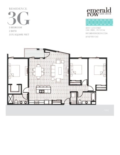 Floor Plan  the floor plan of the condo