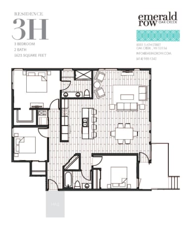 Floor Plan  the floor plan of the condo