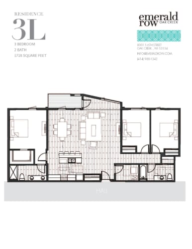 Floor Plan  a 3d floor plan of a modern apartment