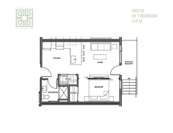 Floor Plan  a floor plan of a house with a garage