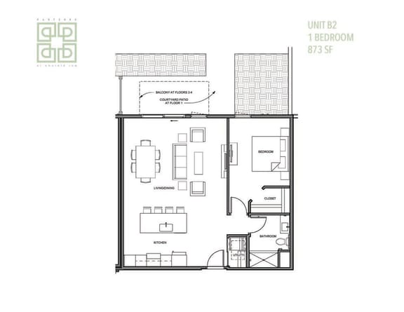 Floor Plan  a floor plan of a house with a loft