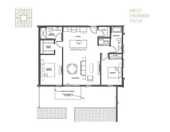 Floor Plan  a floor plan of a house with a bedroom and a living room