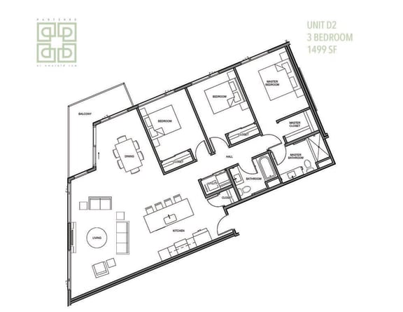 Floor Plan  a floor plan of a house is shown on a white