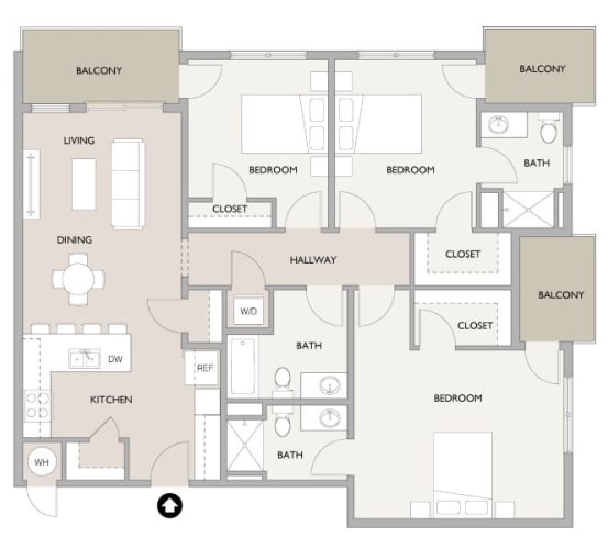 Floor Plan  an illustration of a floor plan of a house