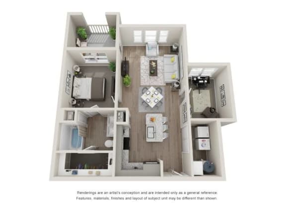 Floor Plan  a 1 bedroom floor plan  villas at spring creek