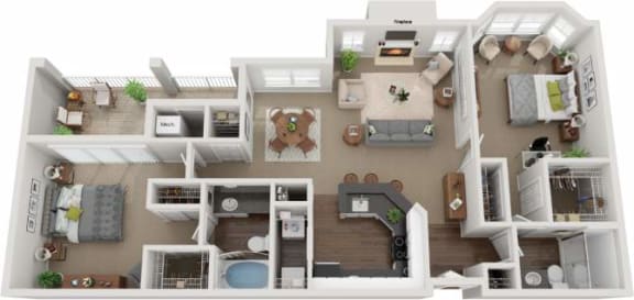 Floor Plan  a bedroom floor plan with a bathroom and a living room
