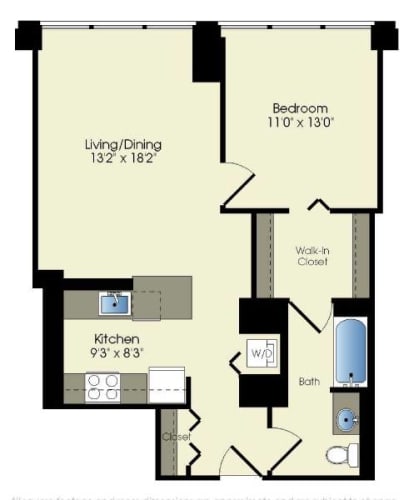 Floor Plan  a floor plan of a living room and a bedroom