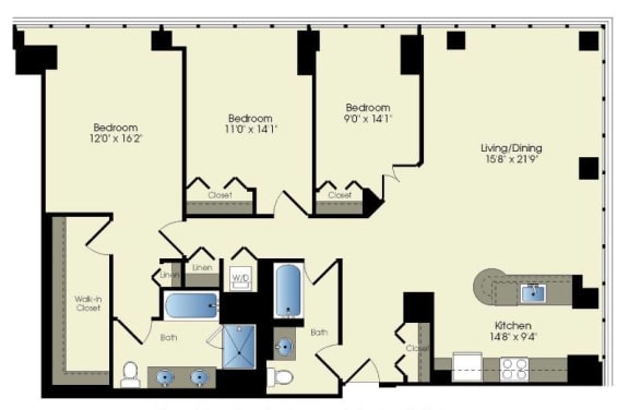 Floor Plan  the blueprint of a floor plan of a house
