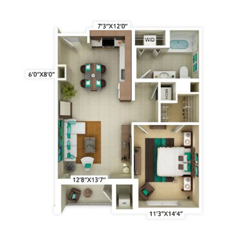 Floor Plan  a pattern of squares with different colors on a screen
