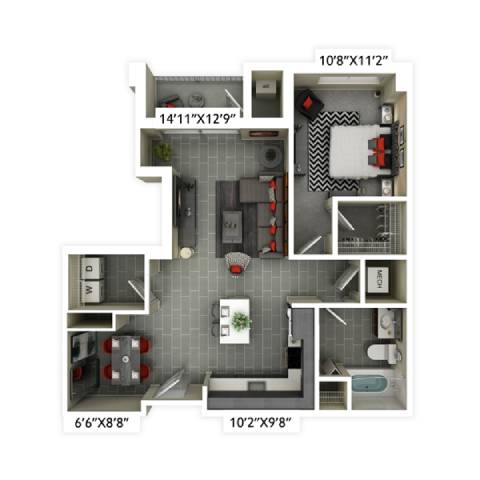Floor Plan  a series of pictures of cats drinking water from a pipe