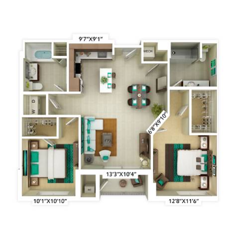 Floor Plan  an image of a floor plan of a house
