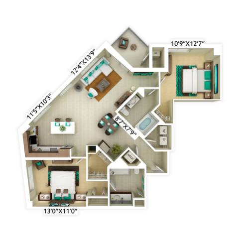 Floor Plan  an image of a floor plan of a building
