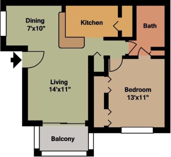 Floor Plan  a diagram of a floor plan of a house