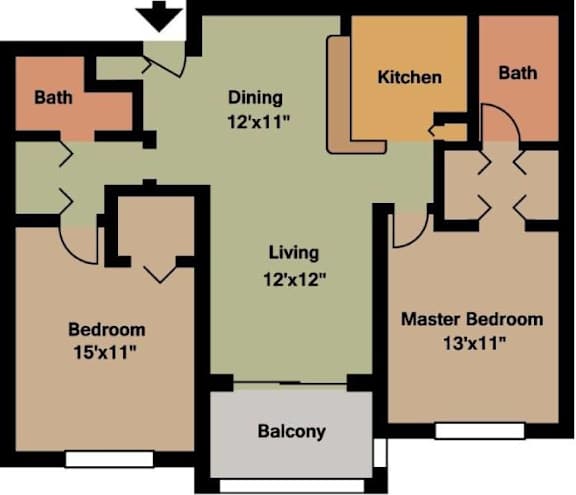 Floor Plan  a diagram of a floor plan of a house
