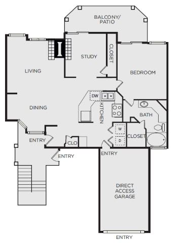 Floor Plan  an illustration of a floor plan of a house