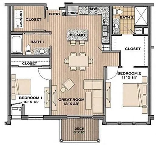 Floor Plan  The Boulevard (acc)