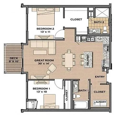 Floor Plan  The Boulevard II