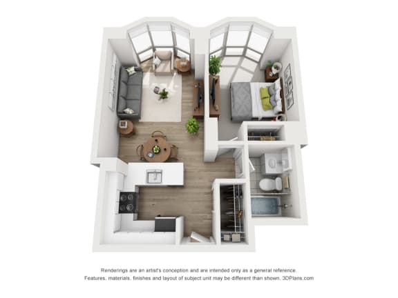 Floor Plan  bedroom floor plan of a 2103 sq ft studio