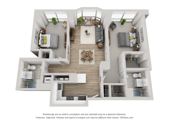 Floor Plan  a 3 bedroom floor plan is shown in this image
