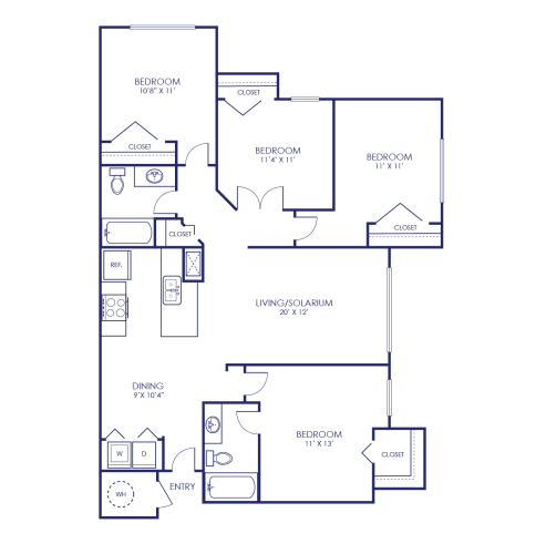Floor Plan  a floor plan of a bedroom house