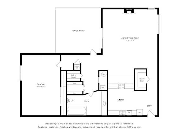 Floor Plan  a floor plan of a house with an open floor plan