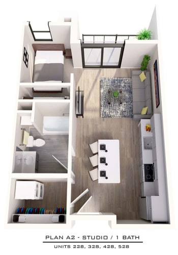 Floor Plan  A2-1 Studio