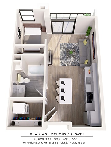 Floor Plan  A3-1 Studio