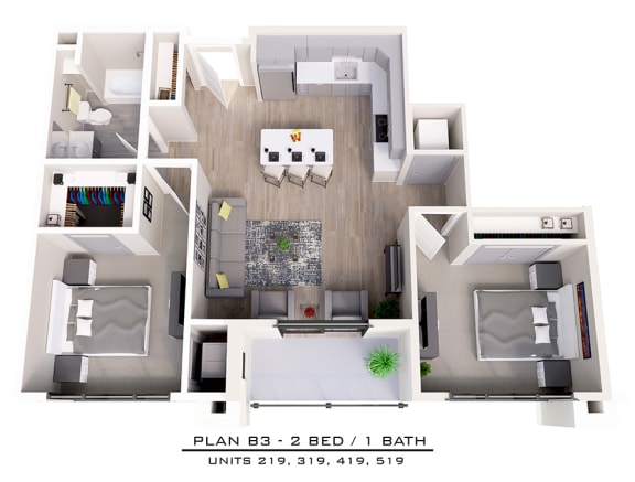 Floor Plan  B3-C 2X1