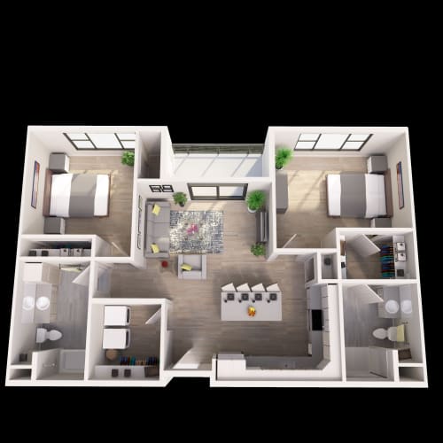 Floor Plan  D6-2 2X2