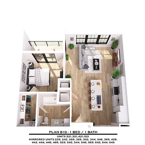 Floor Plan  B10 1X1