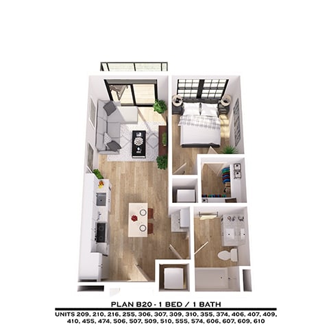 Floor Plan  B20 1X1