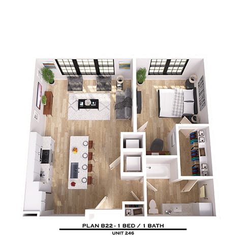 Floor Plan  B22 1X1
