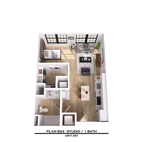 Floor Plan  B24 Studio