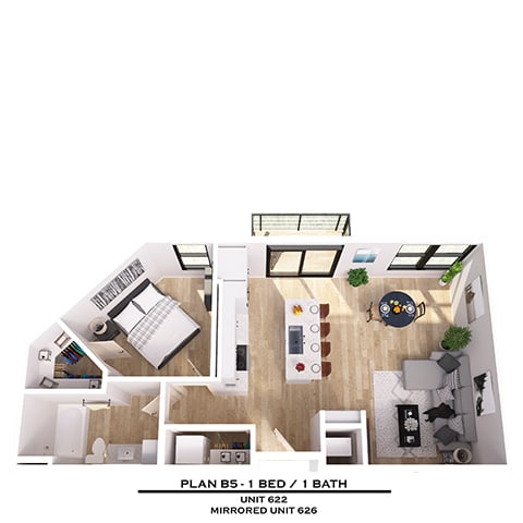 Floor Plan  B5 1X1