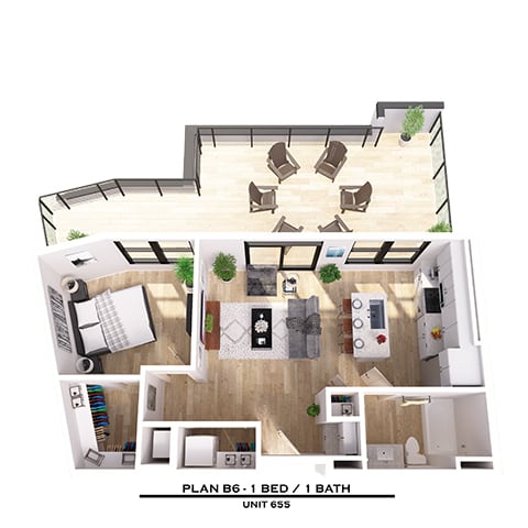 Floor Plan  B6 1X1
